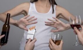 Rejection of alcohol