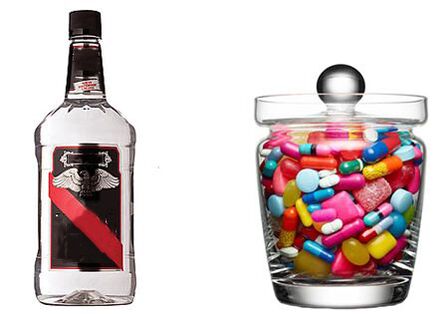 Alcohol or antibiotics